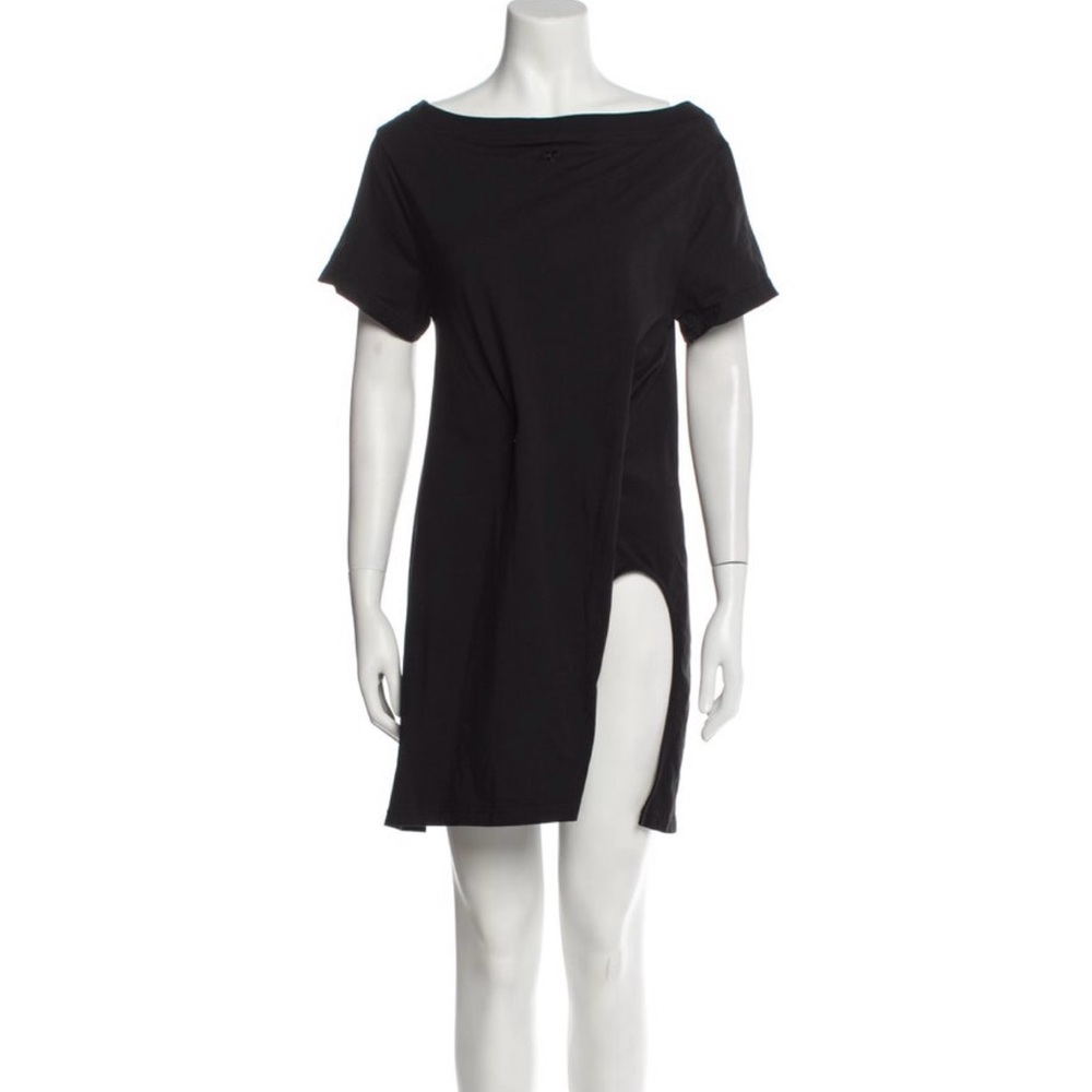Courreges Bateau Neck Mini Dress